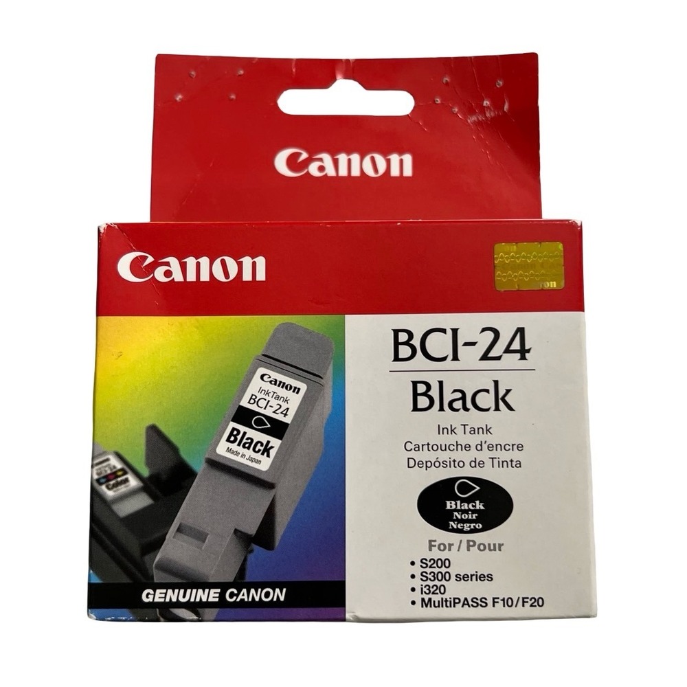 Canon BCI-24 Black Ink Tank Genuine OEM for S200 S300 i320 MultiPASS F10 F20
